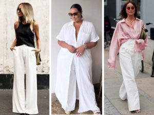 3 looks ideales para usar pantalón blanco durante la temporada de calor